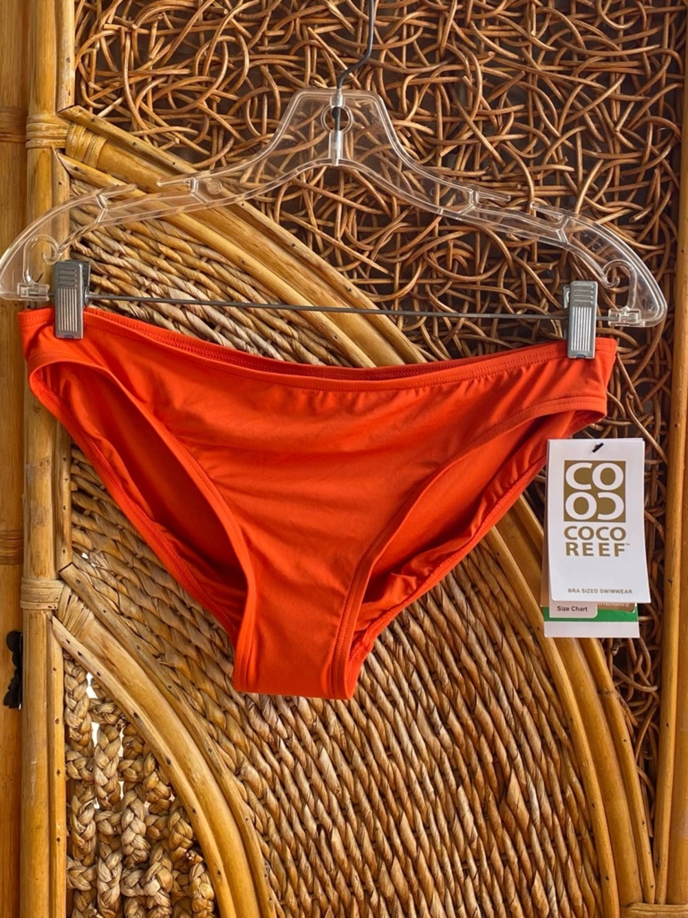 Coco Reef Vibrant Orange Bikini Bottom Size Large NWT